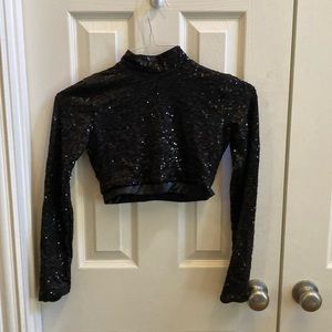Long Sleeve Sequin Top